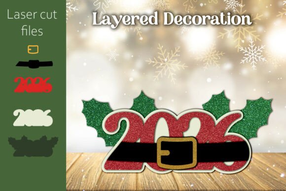 2026 New Year 3D Decoration
