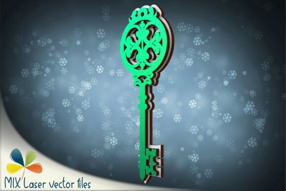 3D Christmas Santa Key Cut File