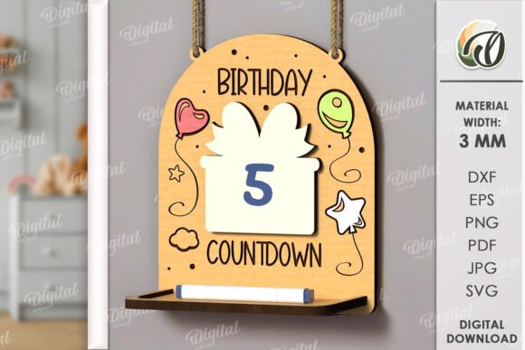 3D Happy Birthday Countdown Laser Cut Review