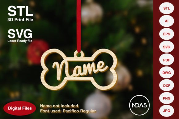 Dog Bone Christmas Decoration Plane