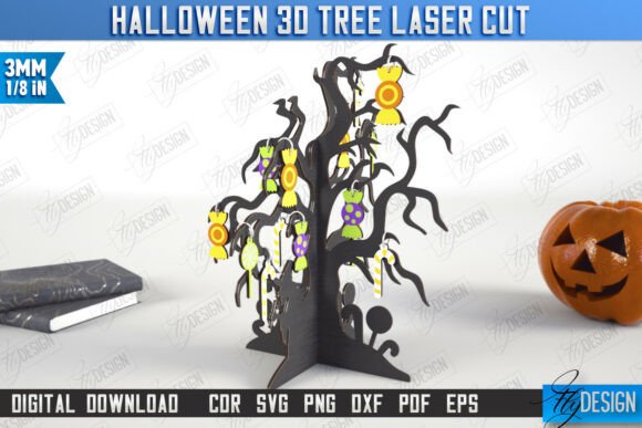 Halloween 3D Tree Laser Cut Design Review for Real Projects