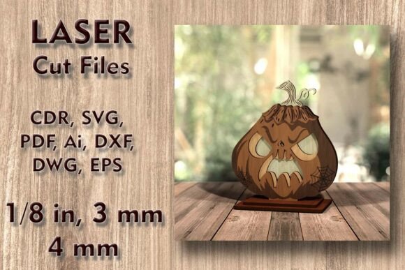 Halloween Pumpkin 3D Laser Cut Files