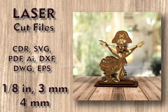 Halloween Scarecrow 3D Laser Cut Files