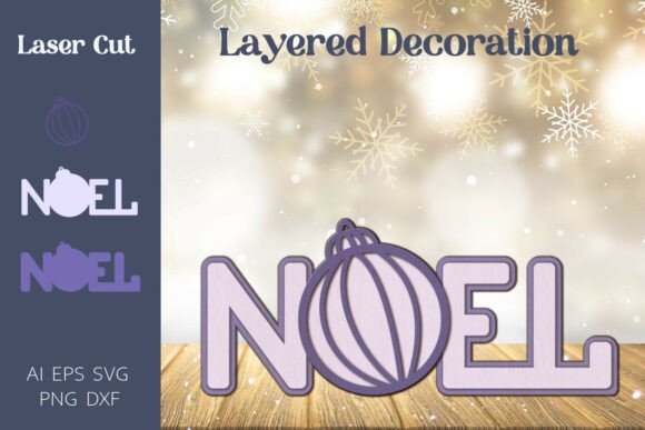 Noel Decoration Svg, 3d Christmas